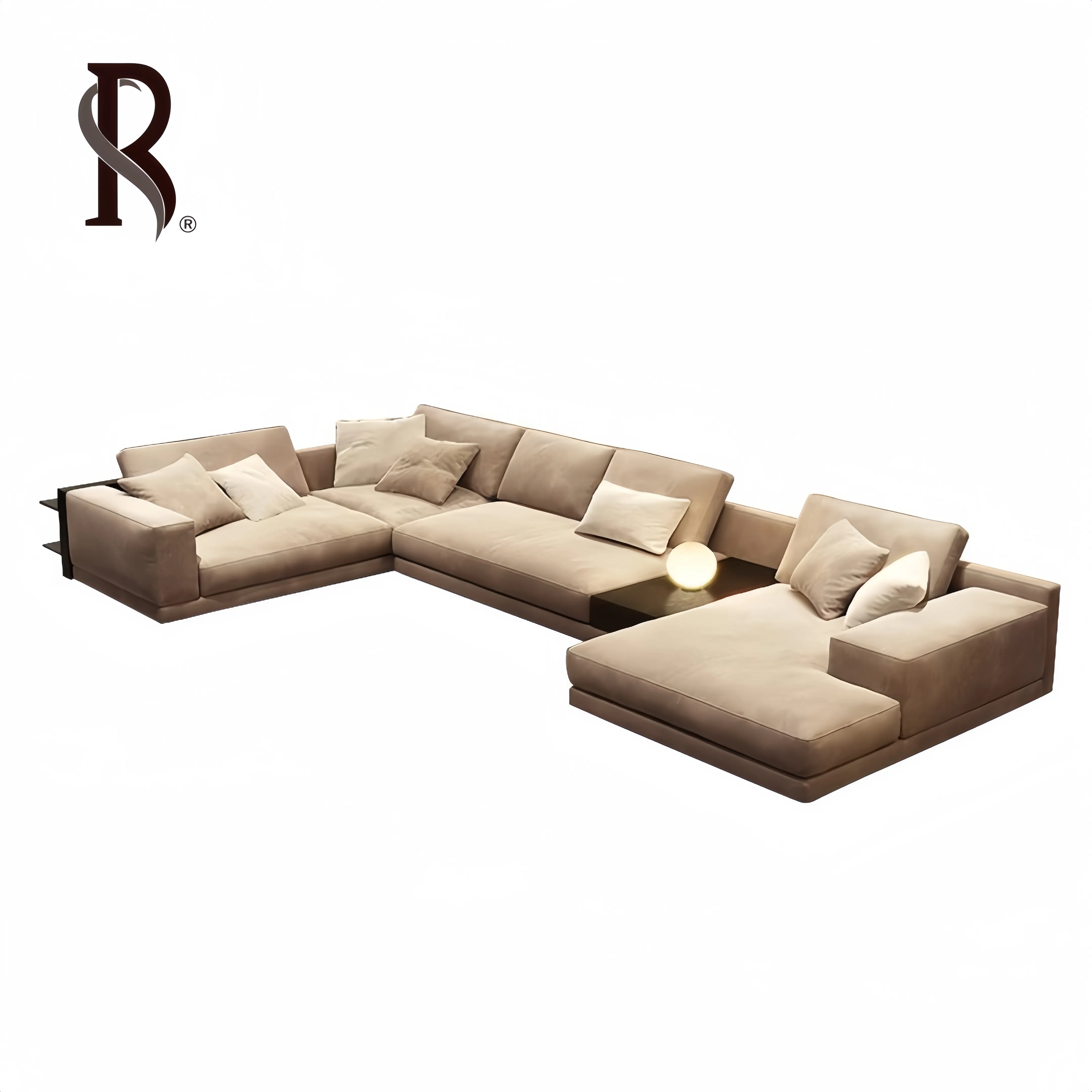 Rising Foshan Manufacturer L shaped sofa set Genuine Leather Sofa With Competitive Price