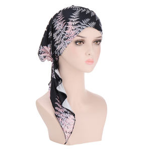 HZM-19149 Chimio Chapeaux Turbans pour Femmes Cheveux Longs Tête Écharpe Headwraps <span class=keywords><strong>Cancer</strong></span> Chapeaux - Product Image 4