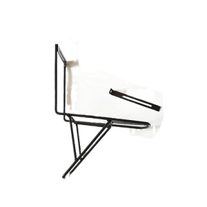 Porte-bagages avant de vélo en fer détachable noir à fixation au sol - Product Image 4