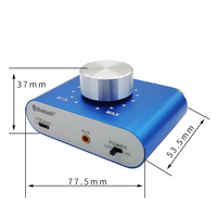 Mini amplificateur de puissance Bluetooth DC 12V-24V, amplificateur de puissance Hifi, mini lecteur audiophile de bureau à domicile