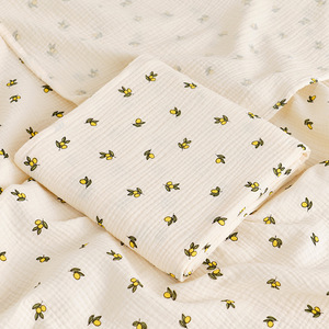 Serviette <span class=keywords><strong>de</strong></span> bain plissée en <span class=keywords><strong>coton</strong></span> <span class=keywords><strong>de</strong></span> couleur unie, double couche, en <span class=keywords><strong>gaze</strong></span> douce, couverture d'emmaillotage d'été pour nouveau-né - Product Image 5