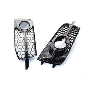 Cadre de phare antibrouillard Audi 8X0807682B, grille inférieure 8X0807681B pour A1 Sport 2011-2014 ABS Noir - Product Image 4