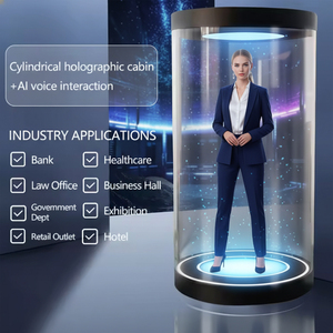 Pantalla Holográfica Digital Humana para Interiores con <span class=keywords><strong>Asistente</strong></span> Virtual Inteligente para Recepción en Bancos y Hoteles, Soluciones OEM Personalizadas - Product Image 3