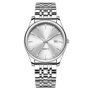 <span class=keywords><strong>2025</strong></span>新作クラシックカップル高外観レベル日付スチールバンドクォーツカスタムラウンドケース男性用シンプル腕時計 - Product Image 3