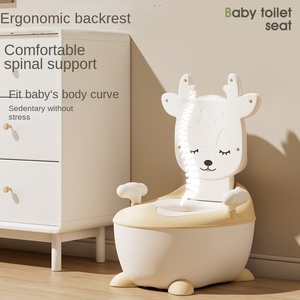 Simpatico vasino pieghevole in plastica con motivo animale per bambini e bambine, sedile WC per neonati - Product Image 1