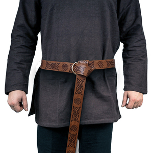 Cinturón Medieval en relieve Retro Knight, accesorios para escenario <span class=keywords><strong>de</strong></span> COSPLAY, Larp, cinturón <span class=keywords><strong>de</strong></span> cuero - Product Image 5