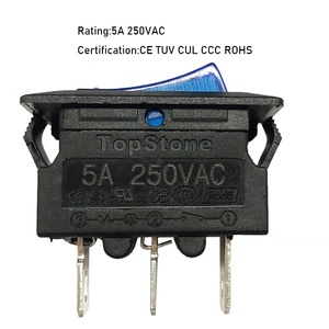 <span class=keywords><strong>Disjoncteur</strong></span> à bascule à lumière bleue <span class=keywords><strong>16A</strong></span> 250V avec capacité de coupure 10ka Boîtier noir - Product Image 3