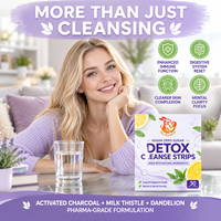 Bandes buccales détoxifiantes OEM ODM avec extrait d'aloe vera - L'aloïne favorise une digestion saine, extrait de feuille de lotus, bandes buccales