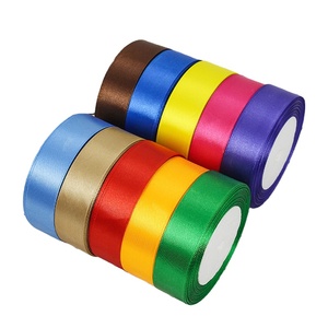 Solid Color Satin <strong>Ribbon</strong> Roll Premium Polyester Fabric for Gift Wrapping, Wedding Decor DIY Crafts Hair Bows, Party Decor - Product Image 4