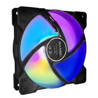 MANMU Ventilateur de jeu à haut volume d'air Ventilateur d'ordinateur Argb 120mm Refroidissement Cpu Case Pc Fan