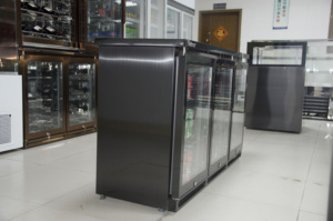 Equipo comercial de refrigeración de bebidas de una sola temperatura, congelador de nevera con pantalla profunda de helado con puerta de vidrio para hoteles - Product Image 3