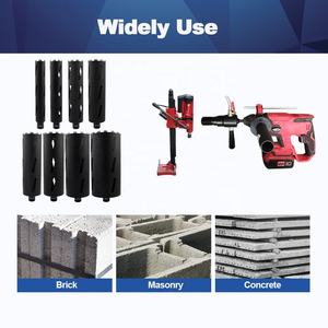 Broca de diamante soldada de alta frecuencia de 1-1/4"-7 UNC, sierra perforadora de 25-200 mm para perforación en seco de hormigón, mampostería y ladrillo - Product Image 4