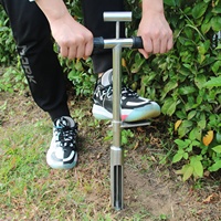 Sonde d'échantillonnage de sol en acier inoxydable avec poignée en T et pédale pour l'échantillonnage de sol dans les jardins, pelouses et fermes