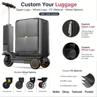 Valise Électrique Portative à Cadre en Aluminium avec Roues Pivotantes pour Voyages d'Affaires – Bagage Intelligent Léger en PC
