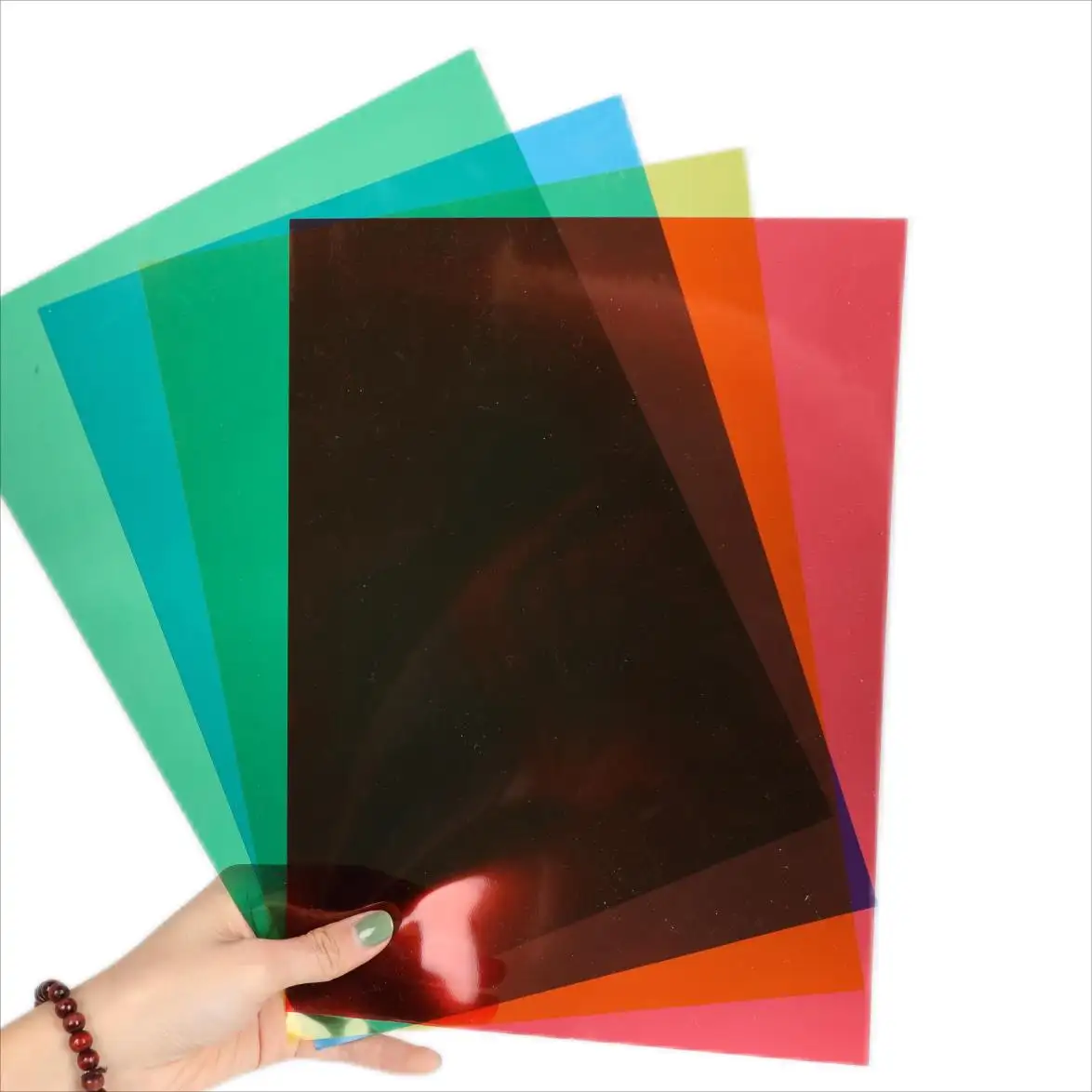 Different Colors Printing PVC Sheet Red/Green/Yellow Color PVC Plastic Sheet for Sale
