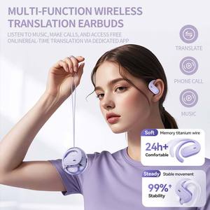 Auriculares inteligentes M112 AI, cómodos auriculares WiFi, interpretación simultánea, 145 idiomas, compatibilidad Android sin conexión en línea - Product Image 5