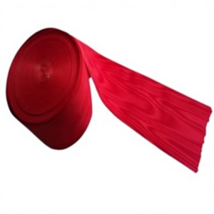 Red Moire <b>Ribbon</b> Jacquard Decorative <b>Ribbon</b> for Awards Medals Scouts Ceremonial Decoration Custom Color - Product Image 1