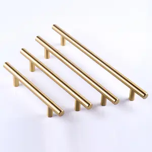 Gebürstet gold Pull Knob edelstahl stahl Schrank Schrank Schublade Türgriff