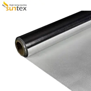 Tissu stratifié en fibre de verre et aluminium, 1.7 x mm, pare-chaleur, matériel imperméable et résistant au feu