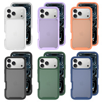 Coque de protection intégrale antichoc robuste double couche TPU+PC pour iPhone 17 Pro Max