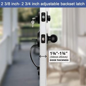 Cửa trước xử lý khóa cho cửa đôi lối vào grip xử lý với <span class=keywords><strong>Dummy</strong></span> xử lý <span class=keywords><strong>lockset</strong></span> với deadbolt và nội thất Knob - Product Image 2