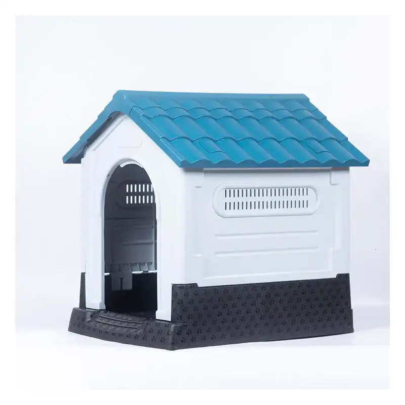 Открытый современный экологически чистый водонепроницаемый ветрозащитный пластиковый дом для собак Питомник