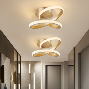 Groothandel Scandinavische Licht Luxe Dimbare Plafondlamp Modern 1-Licht Gouden LED Plafondlamp voor Woonkamer Slaapkamer - Product Image 4