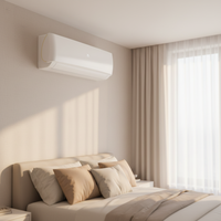 Climatiseur mural inverter R32 mini-split à faible bruit et régulation d'humidité de 12000 à 18000 BTU pour bureau