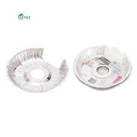 230MM Carré De Papier D'aluminium Cuisinière À Gaz Brûleur Bavoir Doublures Jetables