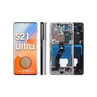Untuk Perakitan Layar OLED S21 Ultra SM-G998F SM-G998 Buatan China Kelas OEM Kecerahan Tinggi Garansi 12 Bulan