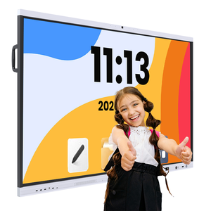 กระดานอัจฉริยะแบบอินเทอร์แอคทีฟขนาด 65 นิ้ว จอแสดงผล 4K UHD พร้อมผู้ช่วย AI และระบบตอบคำถาม RK3588 กระดานไวท์บอร์ดดิจิทัลสำหรับโรงเรียน - Product Image 1