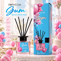 Diffuseur de parfum d'ambiance pour chambre à coucher, bouteille en verre, bâtonnets en fibre, décor aromatique, fournisseur en gros, emballage cadeau, export