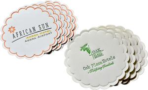 Custom Disposable Round <b>Coasters</b> Absorbent Thick <b>Paper</b> for Office and Restaurant Classic Style - Product Image 5
