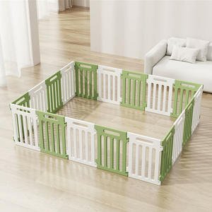 Eco-friendly Safe pieghevole in plastica classica gabbia per cani Pet Pet modello solido pulsante di chiusura 50cm di altezza rettangolo facile da pulire - Product Image 6