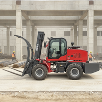 Chariot élévateur tout-terrain 3,5 tonnes à bas prix, homologué CE ISO, chariot élévateur tout-terrain 4x4 pour travaux lourds