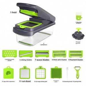 15-in-1 Potato Slicer Household Multi-Functional <b>Kitchen</b> Vegetable Cutter Cooking <b>Gadgets</b> Vegetable and Fruit Grater Chopper - Product Image 4