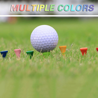 Tees de golf en bambou écologiques OEM d'usine de haute qualité T-shirts de golf durables avec logo imprimé personnalisé