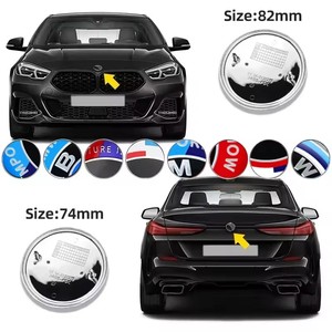 Emblema del logotipo de la insignia trasera del maletero del capó delantero de 82MM 74mm para E30 E38 E39 E46 E60 E61 E90 X1 X3 X4 X5 X6 E70 E83 X5 F10 F30 F32 - Product Image 5