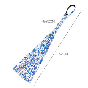 Custom Blue-and-White Porcelain Pattern Handcuffs and Punishment Whip Leather Spanking Paddle for <strong>Bondage</strong> BDSM Sex Toys - Product Image 4