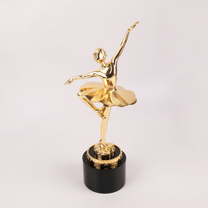 รางวัลถ้วยรางวัลคริสตัลโลหะรูปนักเต้นบัลเลต์แบบตั้งโต๊ะสั่งทำพิเศษ - Product Image 2