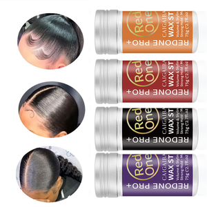 Bâton de cire capillaire Styling Anti Frizz Longue durée Imperméable 75g Aluminium Tube Push up Contrôle des bords Bâton de cire à usage domestique <span class=keywords><strong>pour</strong></span> perruques - Product Image 3