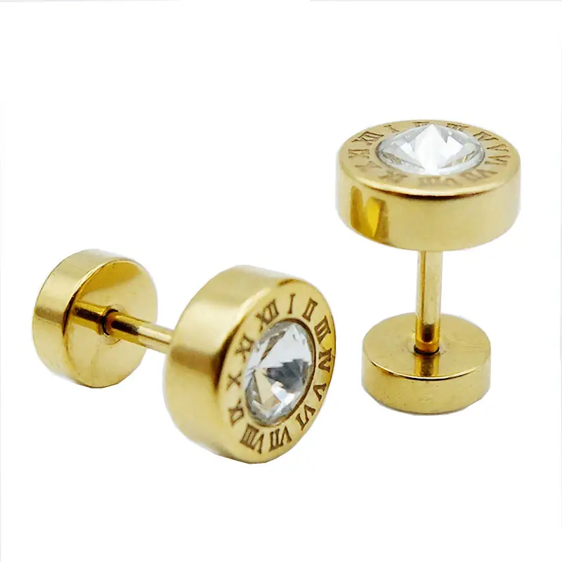 316L Stainless Steel Stud Earring For Indian Men Fashion earring