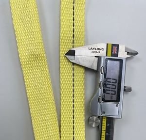 Sangle en toile jaune de 25 mm, sangle de fixation robuste et résistante pour le transport et la logistique - Product Image 4