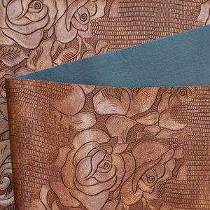 <span class=keywords><strong>Cuir</strong></span> synthétique PVC imperméable de 1,9 mm, similicuir, imprimé de fleurs colorées, texture <span class=keywords><strong>en</strong></span> relief, gaufrage floral pour sacs à main - Product Image 2