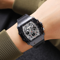 SKMEI 2305 Montre à Quartz pour Homme Haute Qualité, Sportive, Étanche, Multifonctionnelle, au Design Métallique Distinctif et à l'Atmosphère Haut de Gamme