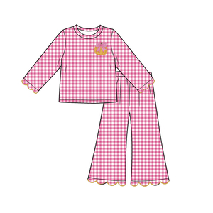Kids <b>Christmas</b> Vintage Red Truck Pine <b>Tree</b> Pajamas Long Sleeve <b>Top</b> Pants 2 Piece Toddler Holiday Pinecone Print Home Set - Product Image 4