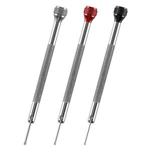 Outils de réparation Tournevis en aluminium coloré pour retirer les <span class=keywords><strong>vis</strong></span> du boîtier de montre et du bracelet de montre 1/1.2/1.4MM Tournevis de précision à tête plate - Product Image 1