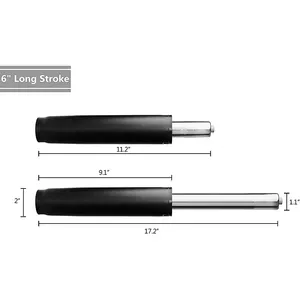 Kursi Pengganti Pendek dan Panjang, Tiang Gas Pengangkat Musim Semi untuk Kursi Kantor
