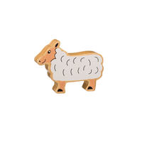 Ensemble de jouets en bois représentant des animaux de la ferme, figurines de personnages d'animaux de la ferme, jouets d'empilage pour tout-petits, jouets éducatifs d'empilage d'animaux pour la maternelle