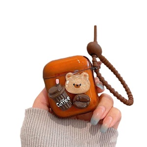 Adecuado para oso 3D de color caramelo estilo Instagram con cadena AirPods Pro funda para auriculares inalámbricos - Product Image 6